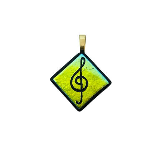 Green Etched Pendant-EP356 Symbol