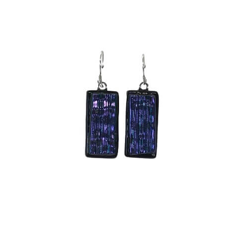 Purple Hanging Earrings-EH601