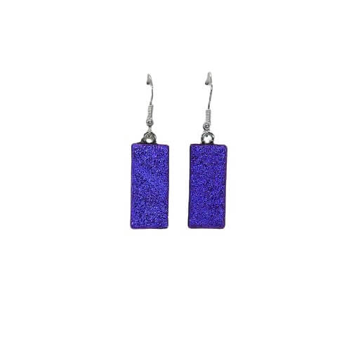 Purple Hanging Earrings-EH640