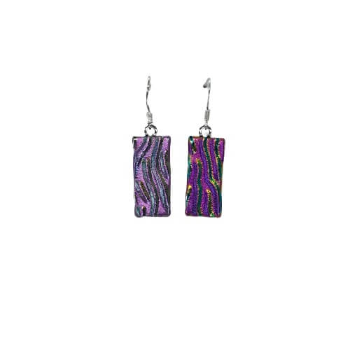 Purple Hanging Earrings-EH664
