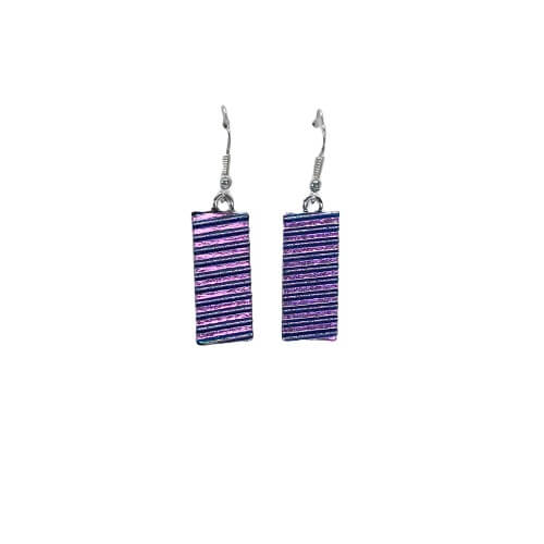 Purple Hanging Earrings-EH667
