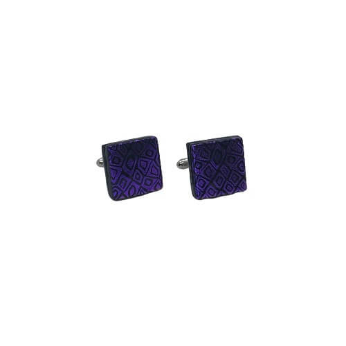 Purple Textured Cufflinks-CL602 Cell