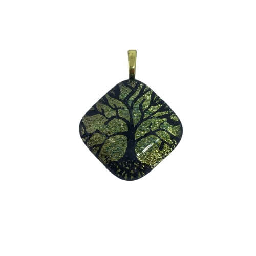 Warm Etched Pendant-EP162 Tree