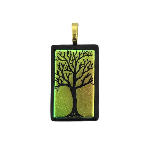 Warm Etched Pendant-EP105 Tree