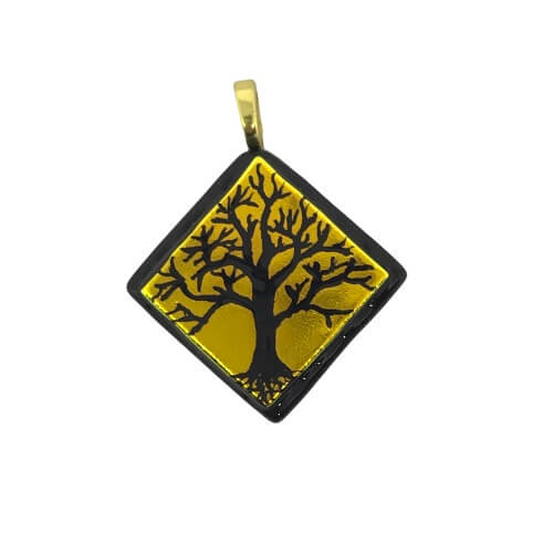 Warm Etched Pendant-EP107 Tree