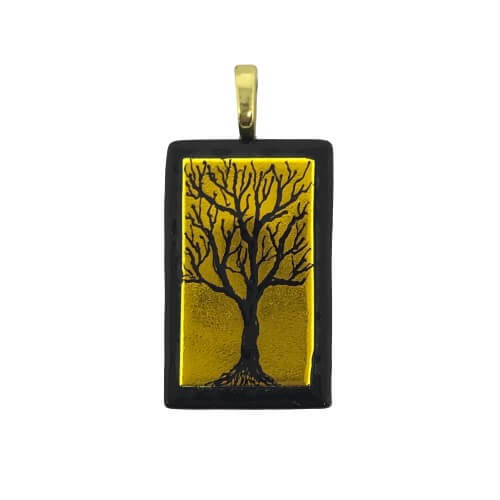 Warm Etched Pendant-EP123 Tree