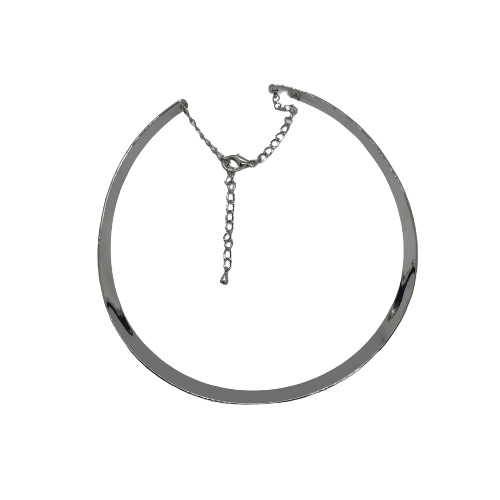 Silver Metal Choker Necklace-SMN001 - Featured